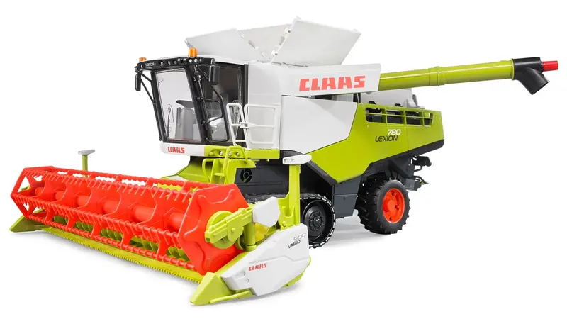#02119 1/16 Claas Lexion 780 Terra Trac Combine With Header Trailer 1