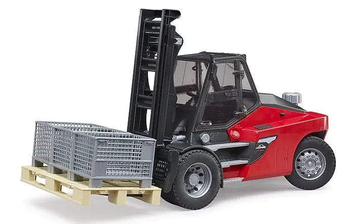 #02513 1/16 Linde Ht160 Fork Lift With Pallet And Cargo Cages 1