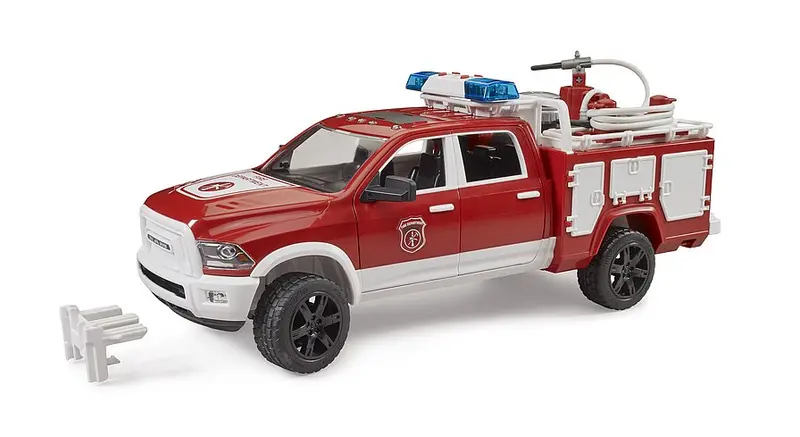 #02544 1/16 Ram 2500 Fire Rescue Truck With Light & Sound Bar 1