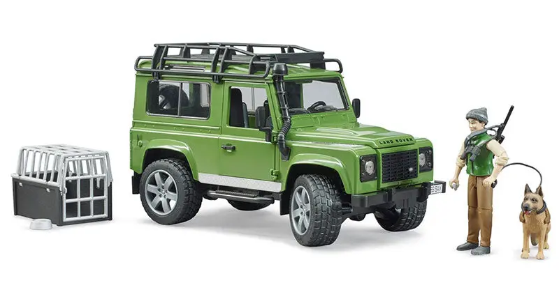 #02587 1/16 Land Rover Defender Wagon With Forester & Dog 1