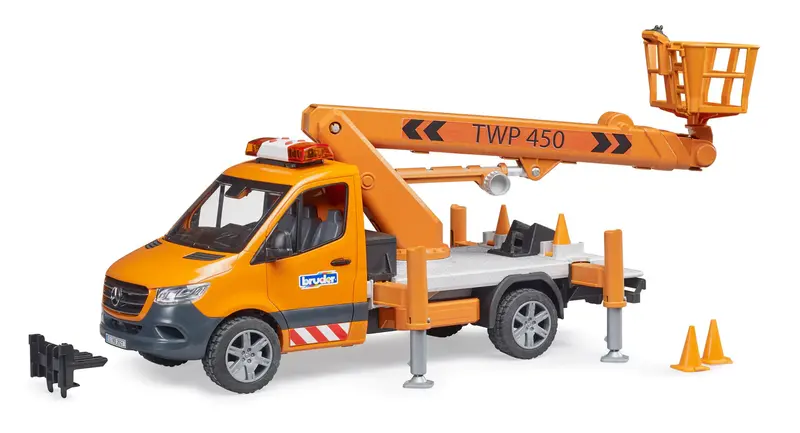 #02679 1/16 Mb Sprinter Service Crane Truck With Lights & Sound 1