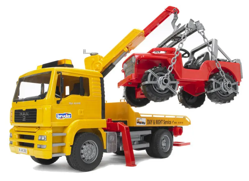 #02750 1/16 Man Tga Tow Truck With Cross Country Vehicle 1