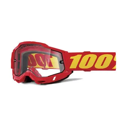 100% Accuri 2 Goggles - Red/Clear 1