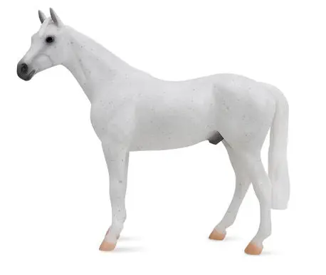 #1054 1/12 Fleabitten Grey Thoroughbred 1