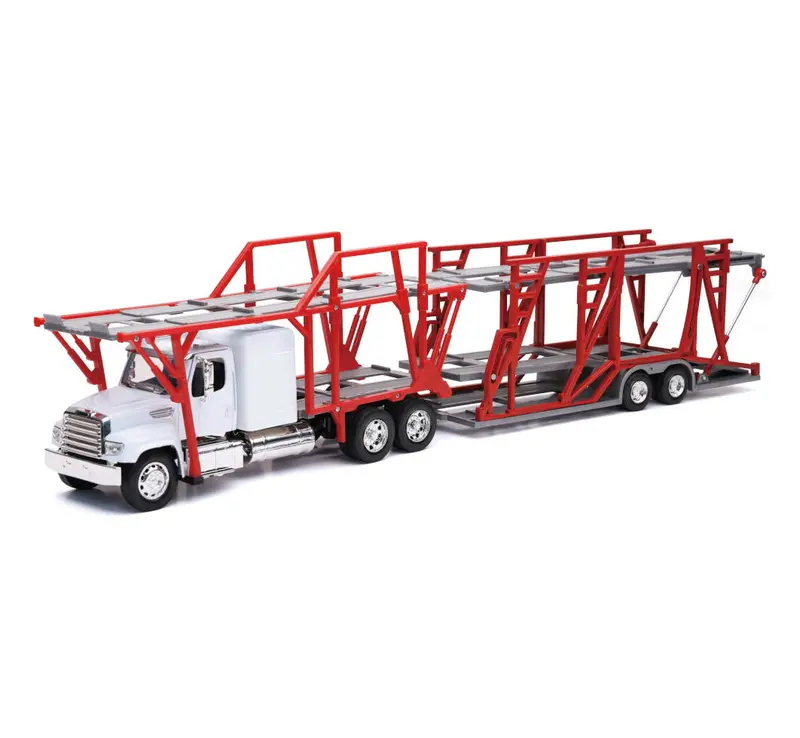 #10983 1/32 White Freightliner 114Sd Auto Carrier 1