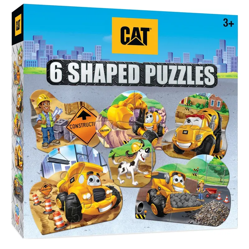 #12546 Cat 6 Shaped Mini Puzzle Set 1