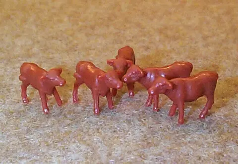 #12660A 1/64 Hereford Calves, 5 Pc. 1