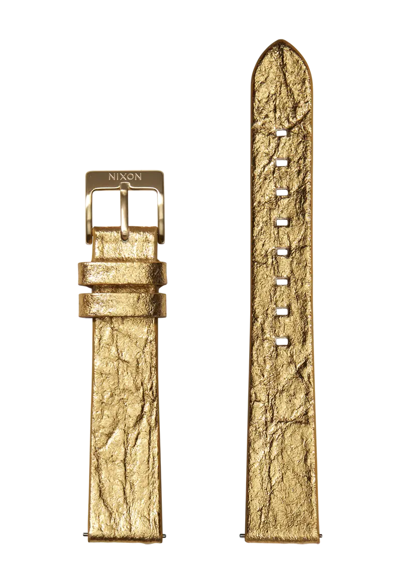 16Mm Pineapple Leather Band - Gold Foil 1