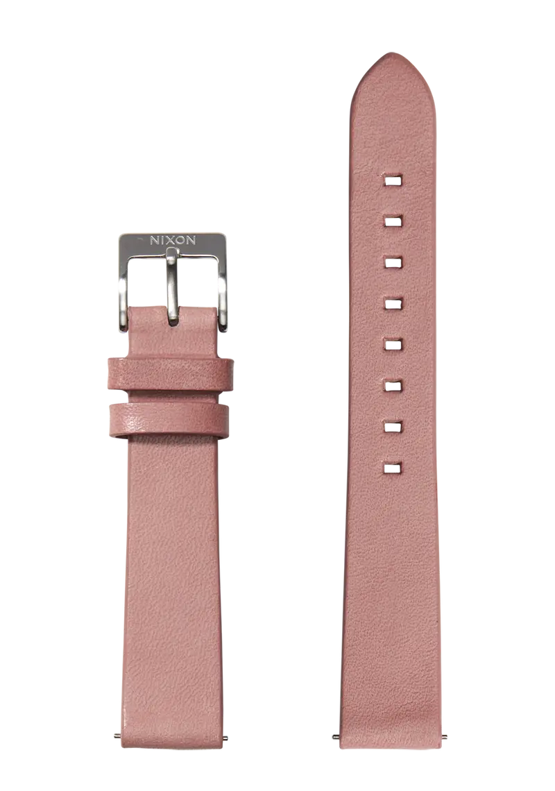 16Mm Veg Tanned Leather Band - Dusty Rose 1