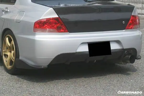 2003-2006 Mitsubishi Evo 7 8 9 Jdm Style Carbon Fiber Rear Lip 1