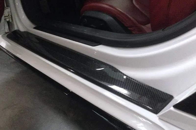 2006-2015 Audi R8 Coupe Spyder Carbon Door Sills Steps Cover 1