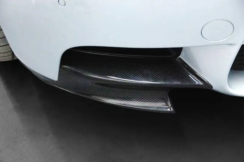 2008-2012 Bmw M3 E90  E92  E93 Mp Style Carbon Fiber Lip Splitters 1