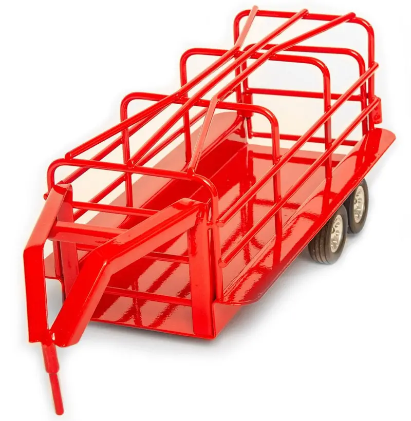 #200841 1/16 Red Gooseneck Ranch Trailer 1