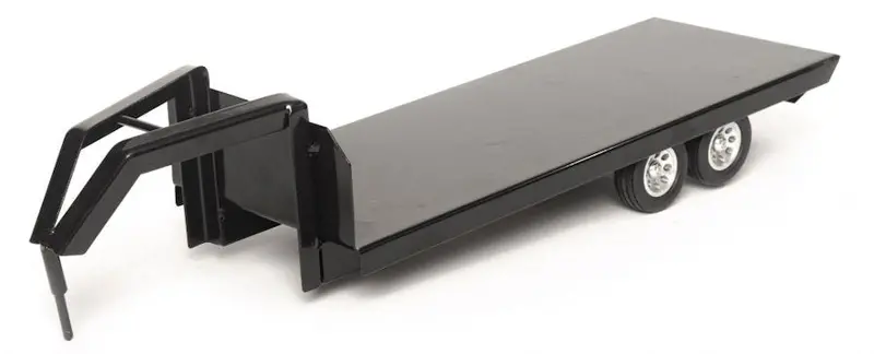 #200842 1/16 Black Gooseneck Flatbed Trailer 1