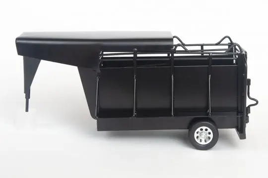#200848 1/16 Black Gooseneck Half Top Trailer 1