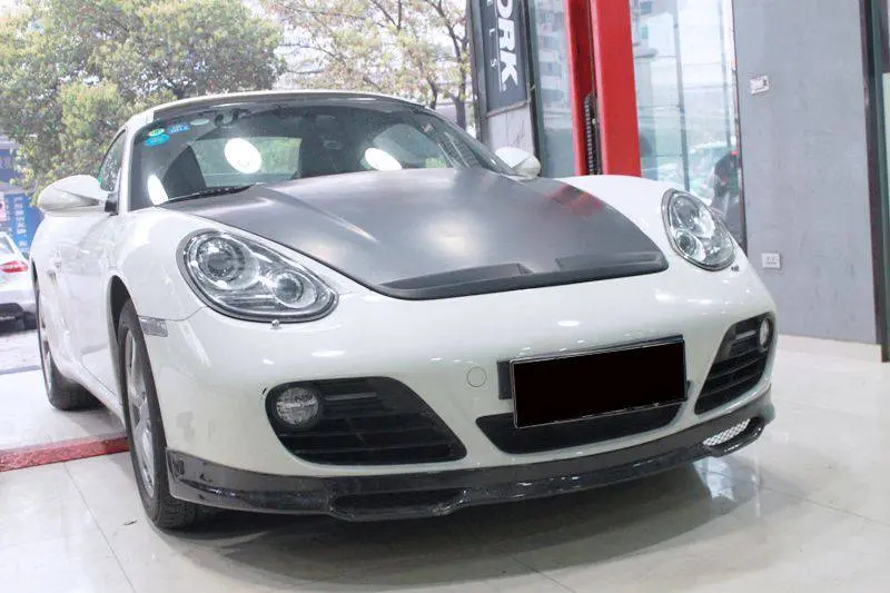 2009-2012 Porsche Cayman 987 Em Style Carbon Fiber Front Lip 1