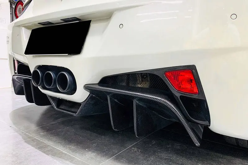 2010-2015 Ferrari 458 Coupe Spider Oe Style Carbon Fiber Brake Lights Covers 1