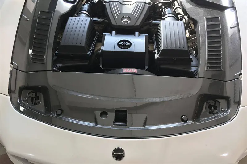 2010-2015 Mercedes Benz W197 Sls Amg Oem Style Carbon Fiber Radiator Cover 1