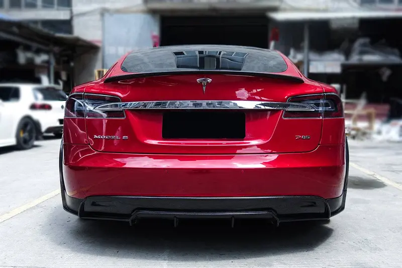 2012-2015 Tesla Model S Rs Style Rear Lip 1