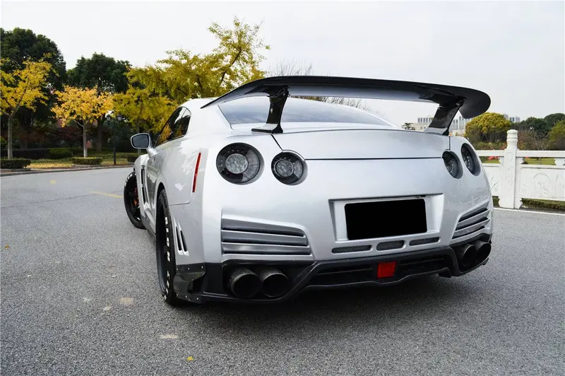 2012-2016 Nissan Gtr R35 Dba Va Style Rear Diffuser Lip 1