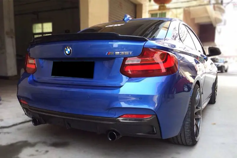 2013-2016 Bmw 2 Series F22  F23 Exot Style Rear Diffuser Lip (M-Tech Only) 1