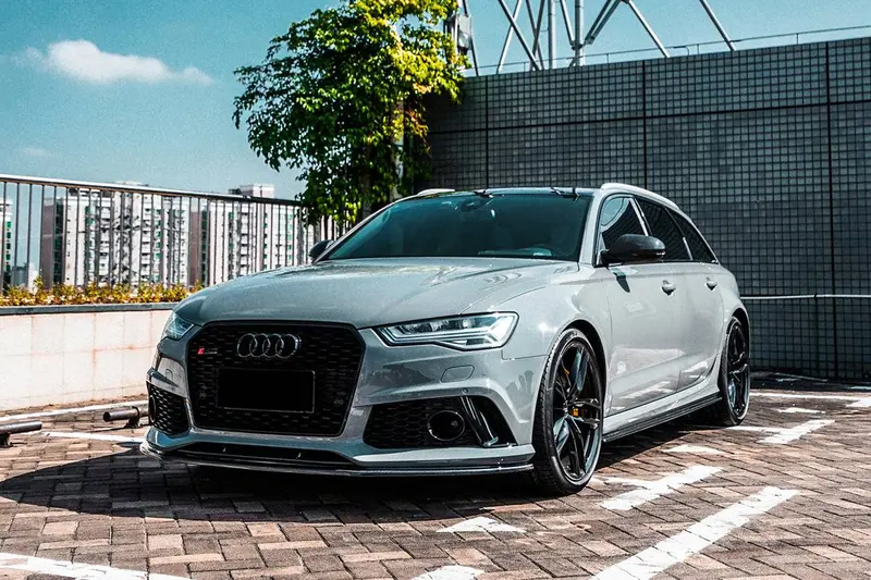 2013-2018 Audi Rs6 Avant Mn Style Carbon Fiber Front Lip 1
