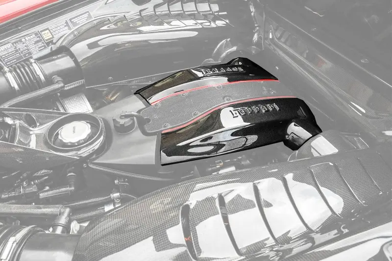 2015-2020 Ferrari 488 Gtb | Spider Autoclave Carbon Fiber Engine Cover Replacement 1
