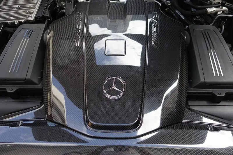 2015-2020 Mercedes Benz Amg Gt  Gts Autoclave Carbon Fiber Engine Cover Replacement 1