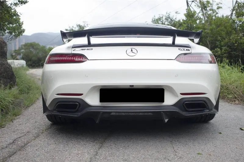 2015-2021 Mercedes Benz Amg Gt  Gts Rzs Style Carbon Fiber Rear Diffuser 1