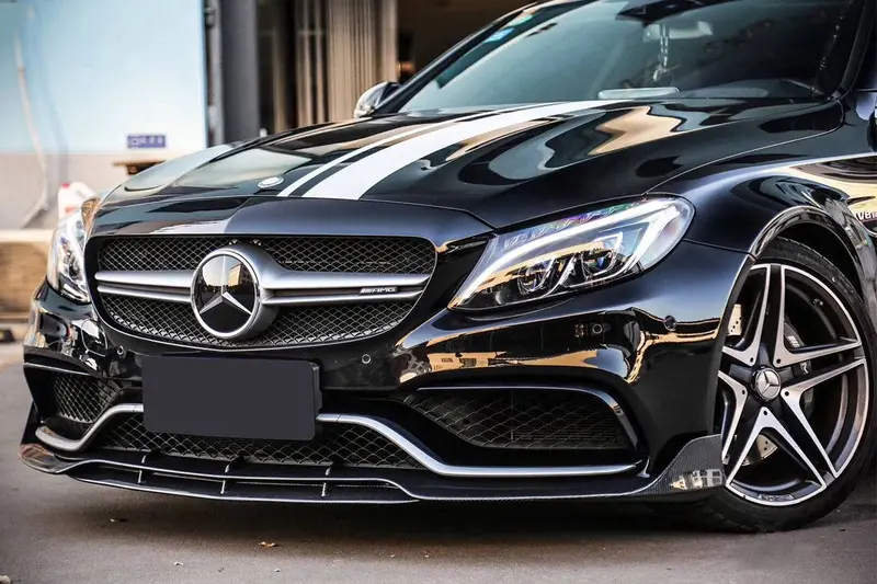 2015-2021 Mercedes Benz W205 C63  S Amg Coupe Br Style Front Lip 1