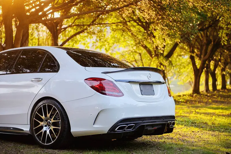 2015-2021 Mercedes Benz W205 C63  S Amg Sedan Ps Style Rear Diffuser 1