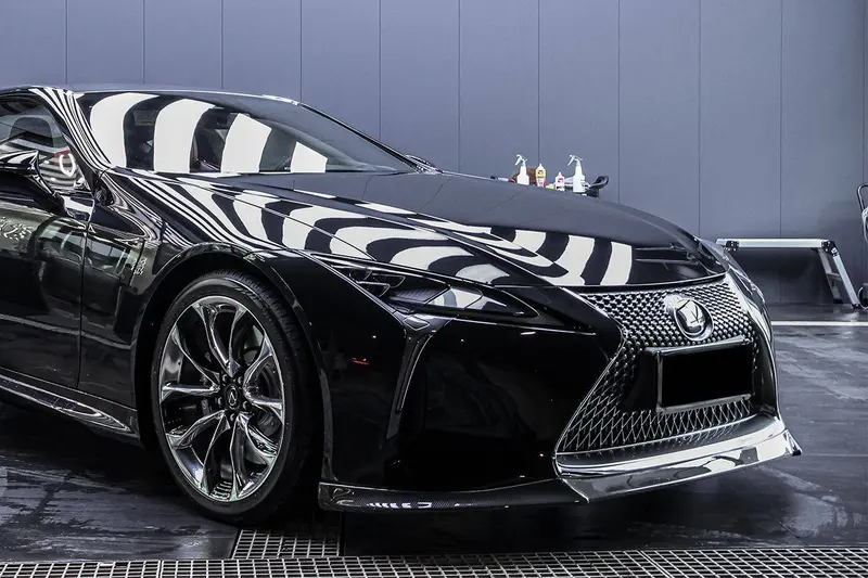 2017-2021 Lexus Lc500 Lc500h V-Lc Vrs Style Carbon Fiber Front Lip 1