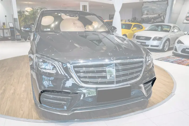 2018-2020 Mercedes Benz W222 Facelift Sedan Ia Style Front Bumper Canards | Fits S450, S560 Amg 1