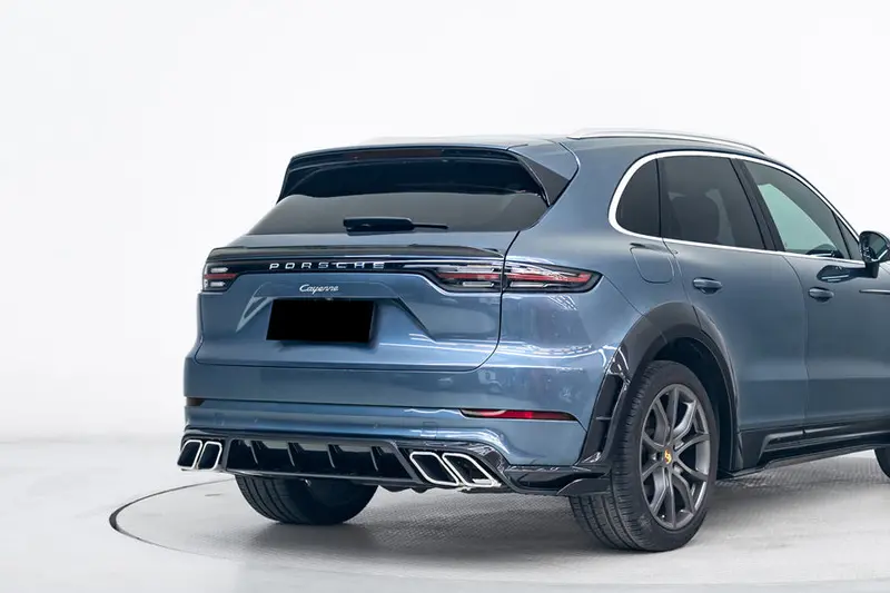 2018-2026 Porsche 9Y0 9Y3 Cayenne S Coupe E-Hybrid Msy Style Dry Carbon Fiber Rear Lip Diffuser 1