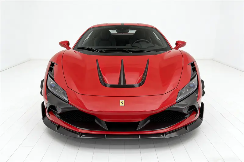 2019-2024 Ferrari F8 Msy Style Autoclave Carbon Fiber Front Lip Splitter 1