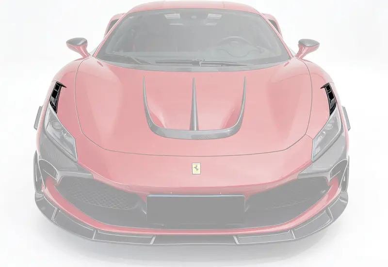 2019-2024 Ferrari F8 Msy Style Autoclave Carbon Fiber Headlights Vents 1