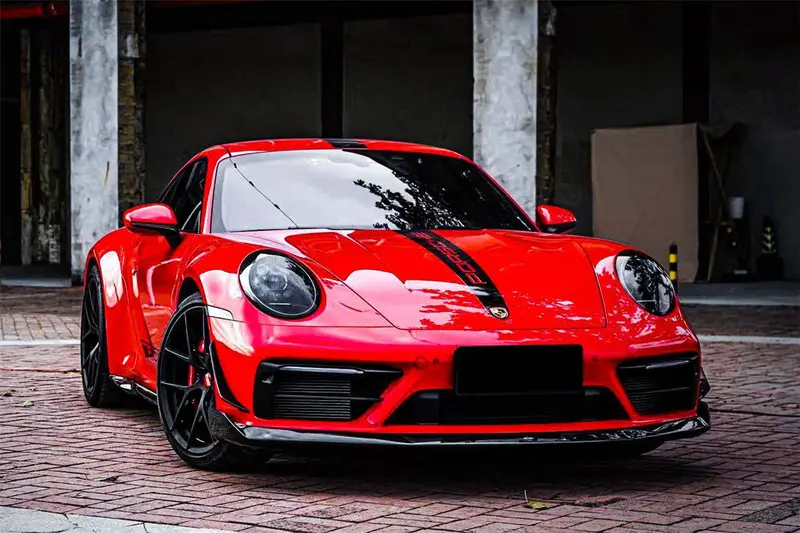 2019-2024 Porsche 911 992 Carrera Targa Sport Design Bumper Wp Style Dry Carbon Fiber Front Lip 1