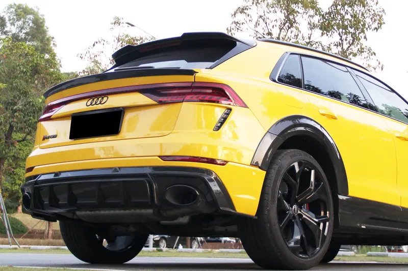2020-2023 Audi Rsq8 Ad Style Dry Carbon Fiber Rear Diffuser Lip 1