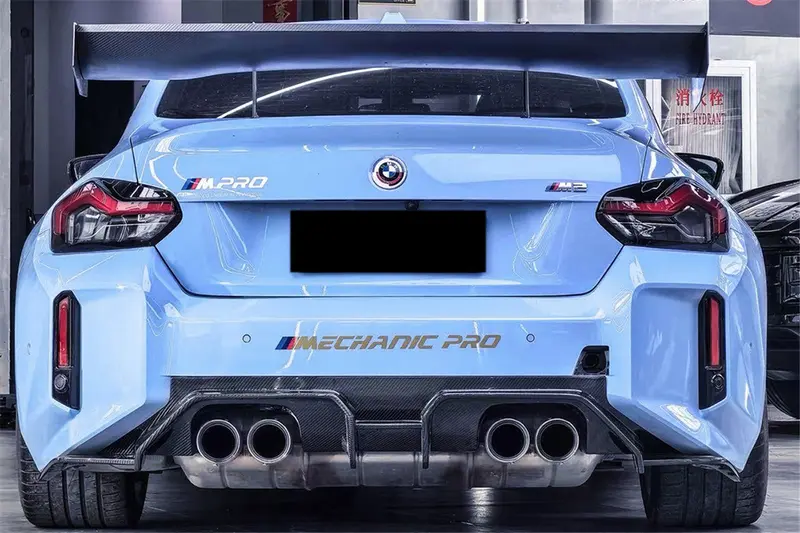 2021-Up Bmw M2 G87 Od-C Style Dry Carbon Fiber Rear Lip Diffuser 1
