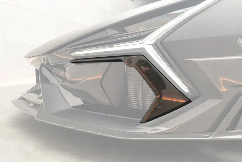 2024-Up Lamborghini Revuelto Oe Style Autoclave Carbon Fiber Front Bumper Vant Canards 1