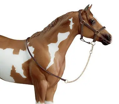 #2456 Leather Halter With Lead Chain 1