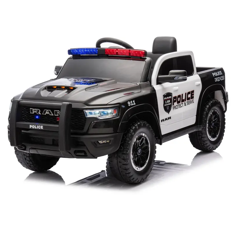 24V Dodge Ram Police Jeep Licensed Official Ride On 4X4 1