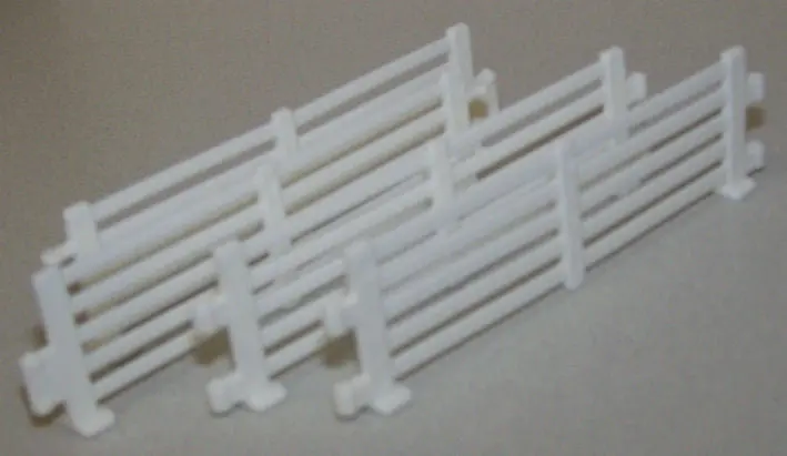 #35151 1/64 White Board Fence 1