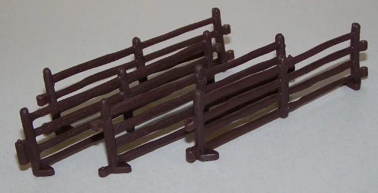 #35152 1/64 Brown Split Rail Fence 1