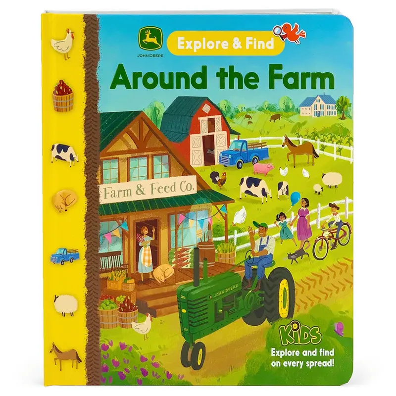 #390828 John Deere Kids Explore & Find Around The Farm Book 1