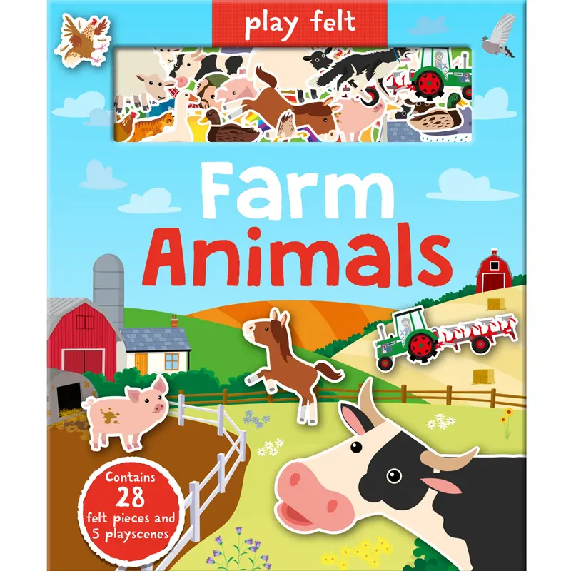 #390877 Play Felt Farm Animals Book 1