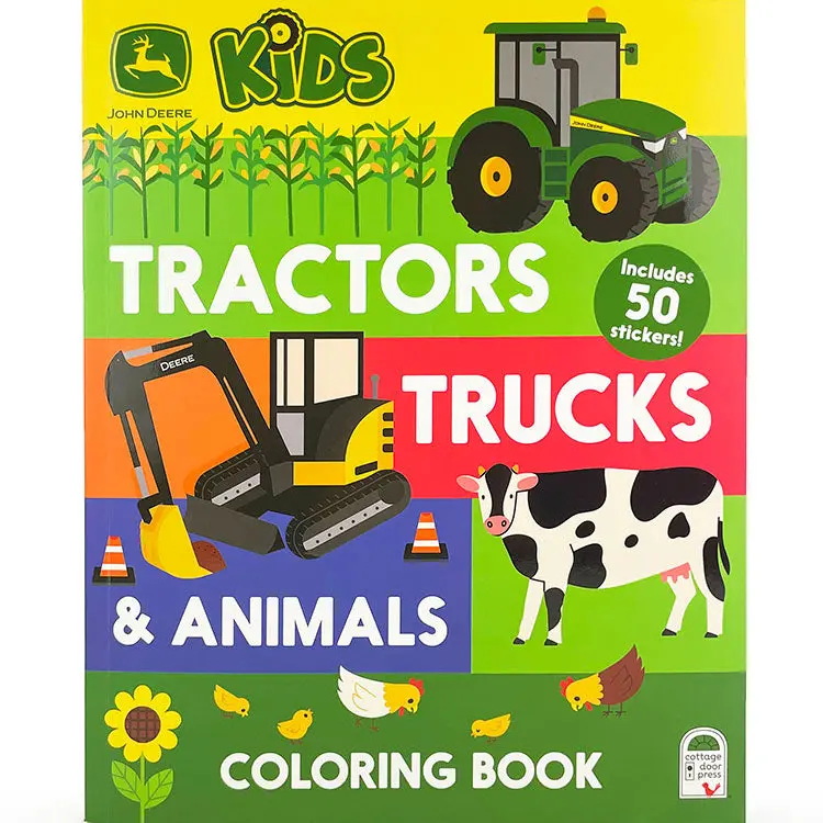 #391330 John Deere Kids Tractors, Trucks & Animals Coloring Book 1