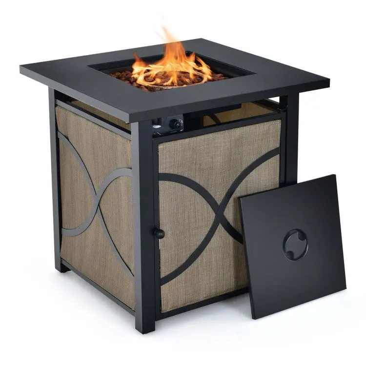 40,000 Btu Portable Lp Gas Propane Fire Pit Table 1