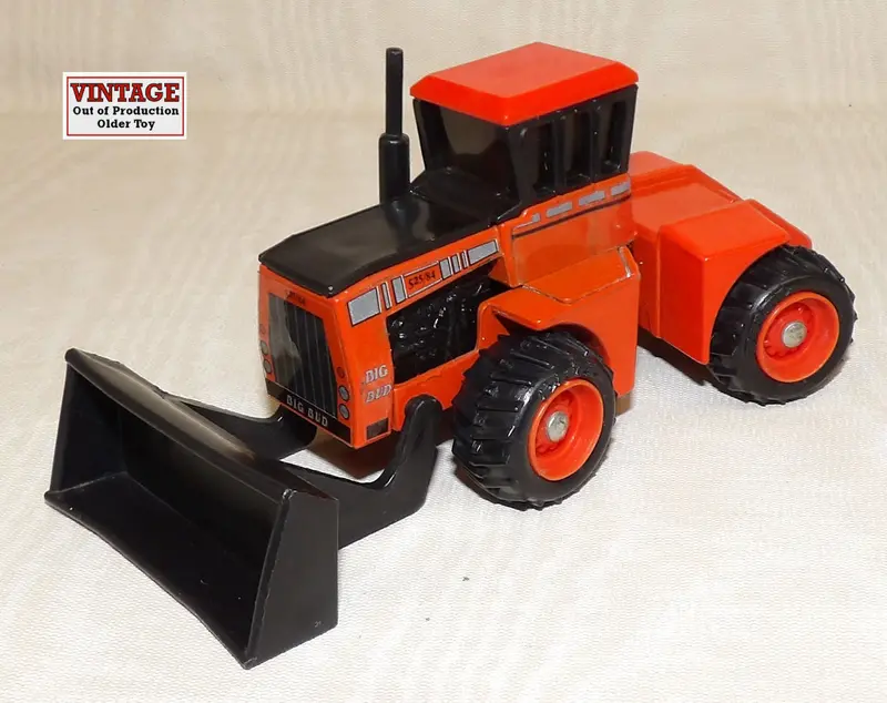 #4199A 1/64 Big Bud 525/84 4Wd Tractor With Blade & Single Wheels, Industrial Orange - No Box, As Is 1