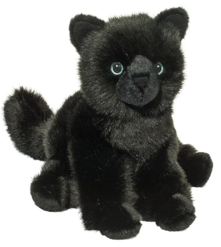 #4394D Salem Black Cat Floppy Plush 1